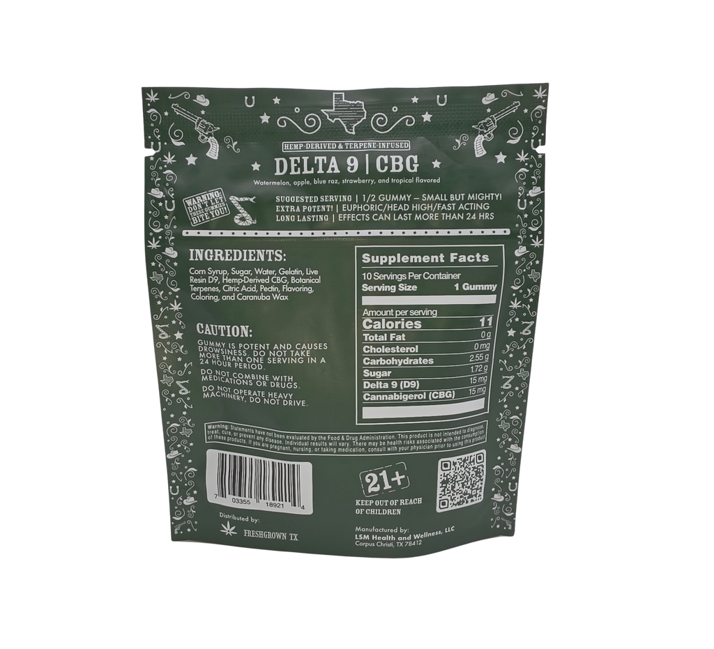 Live Resin D9 Gummies